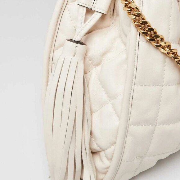 Gucci White Quilted Leather Medium Deco Tote Bag - Picture 6 of 10